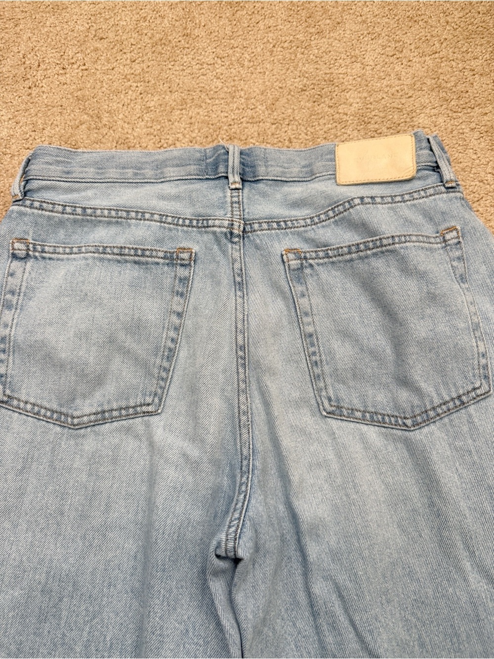 Everlane The Summer High Rise Wide Leg Relaxed Lightweight Denim Jeans Size 28 - Picture 5 of 10